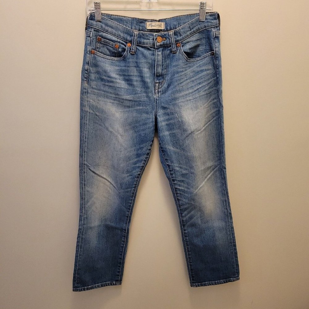 Madewell Kick Out Crop High Waisted Jeans Size 28